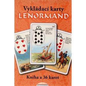 Vykládací karty Lenormand (kniha+karty). Kniha a 36 karet