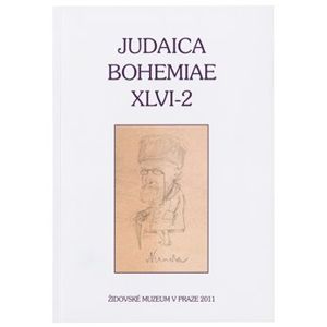 Judaica Bohemiae XLVI-2 - Judaica Bohemiae 46/2011