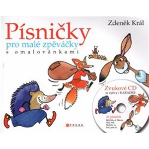 Písničky pro malé zpěváčky. s omalovánkami + AUDIO CD - Zdeněk Král