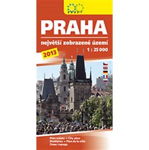 Praha 1:25 000 /2013/ Největší zobrazené území