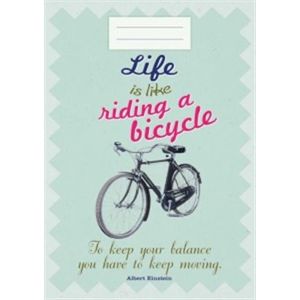 Sešit - Life is like riding a bicykle