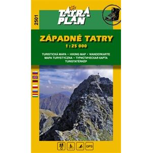 Západné Tatry. 1:25 000 Turistická a cykloturistická mapa