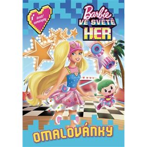 Barbie ve světě her Omalovánky. Filmový příběh s omalovánkami