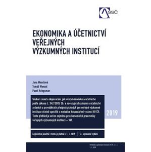 Ekonomika a účetnictví veřejných výzkumných institucí - Tomáš Wencel, Jana Wenclová, Pavel Kriegsman