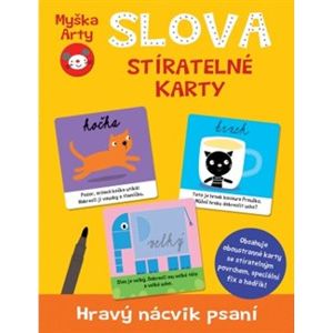 Myška Arty - Slova. Stíratelné karty