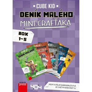 Deník malého Minecrafťáka - box1-5 - Cube Kid