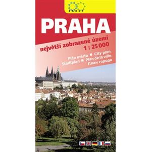 Praha 2018. Největší zobrazené území. 1:25 000