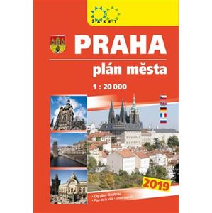 Praha - knižní plán města 2019. 1:20 000