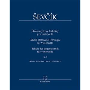 Škola smyčcové techniky pro violoncello op. 2, sešit I a II - Otakar Ševčík