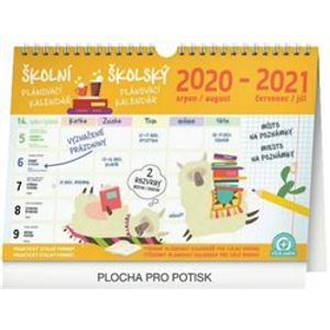 Školní plánovací kalendář s háčkem /srpen 2020 - červenec 2021/