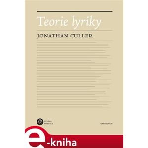 Teorie lyriky - Jonathan Culler e-kniha