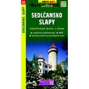 Sedlčansko, Slapy / Turistická mapa SHOCart