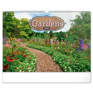 Nástěnný kalendář Zahrady 2021, 48 × 33 cm