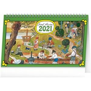 Stolní kalendář Josef Lada – Na vsi 2021, 23,1 × 14,5 cm