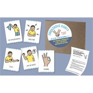 Obrázkové karty pro podporu komunikace u dětí s odlišným mateřským jazykem. Vhodné pro práci ve školce i ve škole