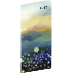 Kapesní diář Krajina 2022, plánovací měsíční, 8 x 18 cm