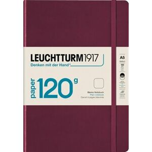 Zápisník Leuchtturm Port Red, 120g Notebook Edition, Medium,A5 čistý