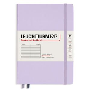 Stylový zápisník Leuchtturm v pevné vazbě formátu A5 Lilac, Medium, linkovaný