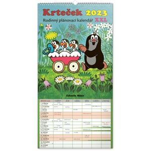 Nástěnný kalendář Rodinný plánovací Krteček XXL 2023
