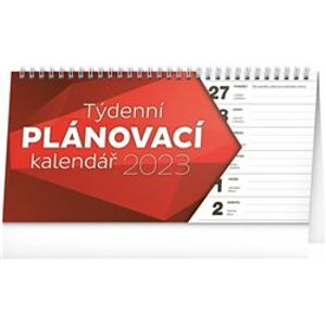 Stolní kalendář Plánovací řádkový 2023