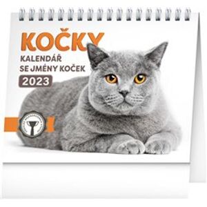 Stolní kalendář Kočky - se jmény koček 2023