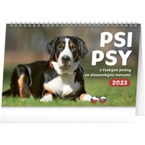 Stolní kalendář Psi - Psy CZ/SK 2023