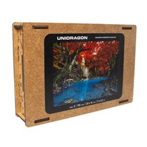 Dřevěné puzzle UNIDRAGON - Erawan vodopád 125 dílků