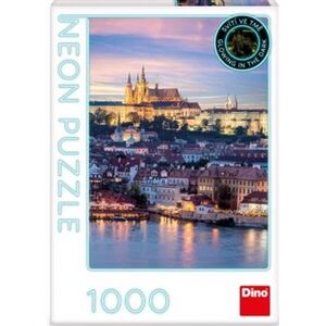 Neonové puzzle Hradčany - 1000 dílků