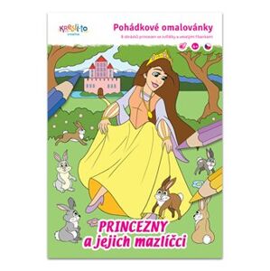 Princezny a jejich mazlíčci - Pohádkové omalovánky