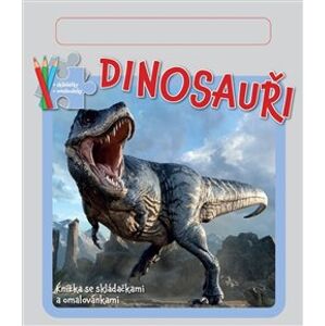 Dinosauři - Knížka se skládačkami, omalovánkami a pastelkou
