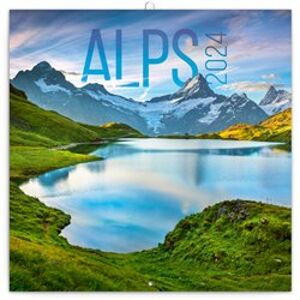 Poznámkový kalendář Alpy 2024