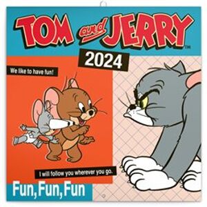 Poznámkový kalendář Tom a Jerry 2024