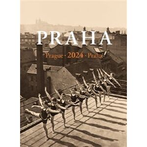 Praha 2024 - nástěnný kalendář na výšku. Prague 2024 Praha