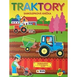 Traktory samolepková knížka k opakovanému použití