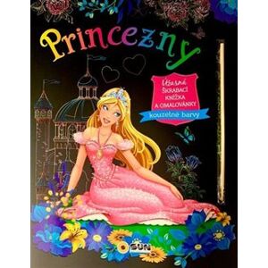 Princezny - úžasná škrábací knižka a omalovánky