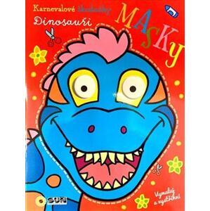 Karnevalové škrabošky - Masky - Dinosauři
