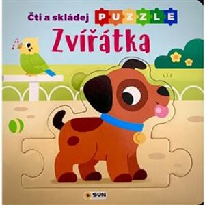 Čti a skládej puzzle - Zvířátka